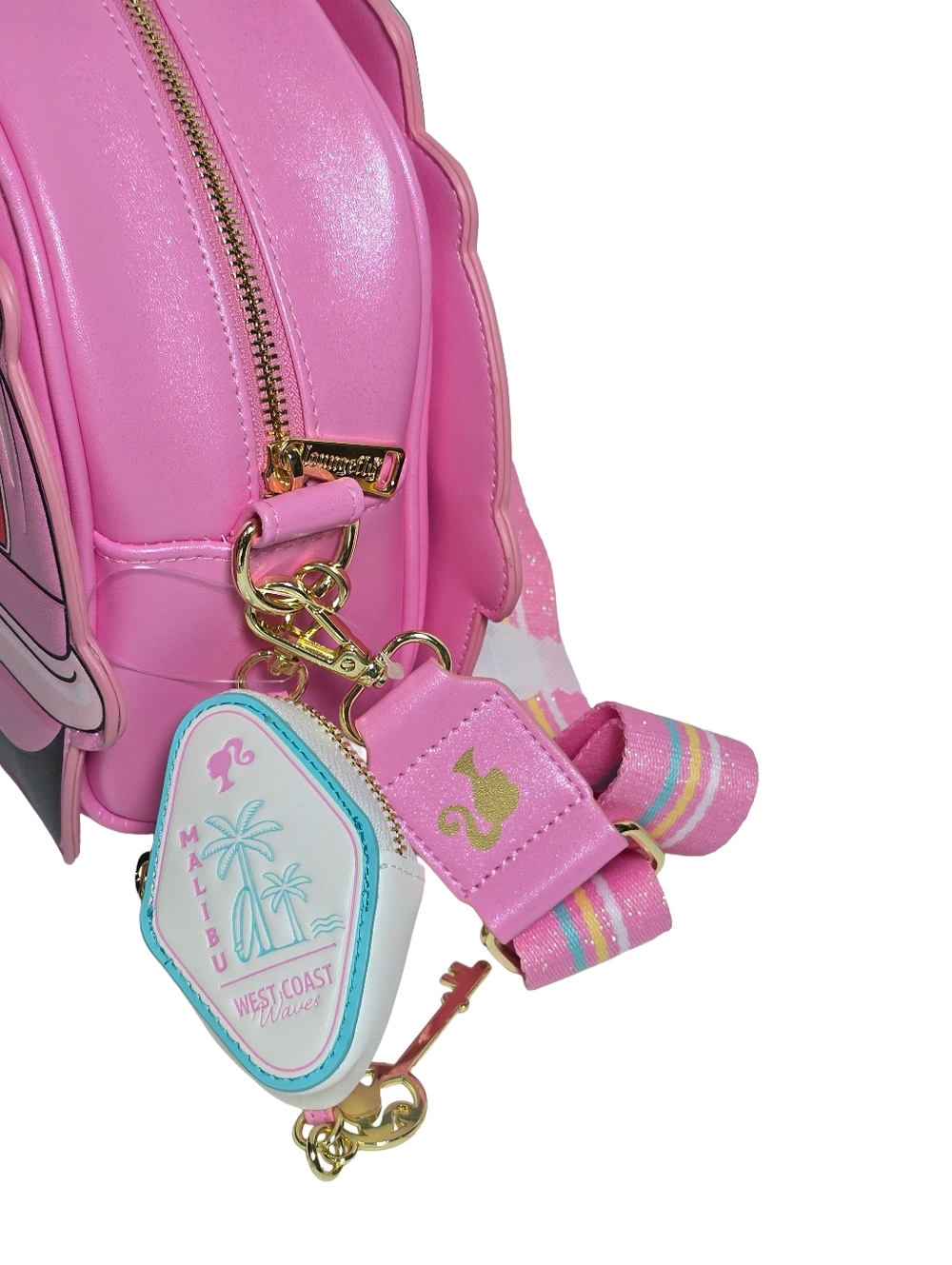 Loungefly Barbie Malibu Convertible Car Crossbody Bag Light Up NWT - Picture 7 of 10